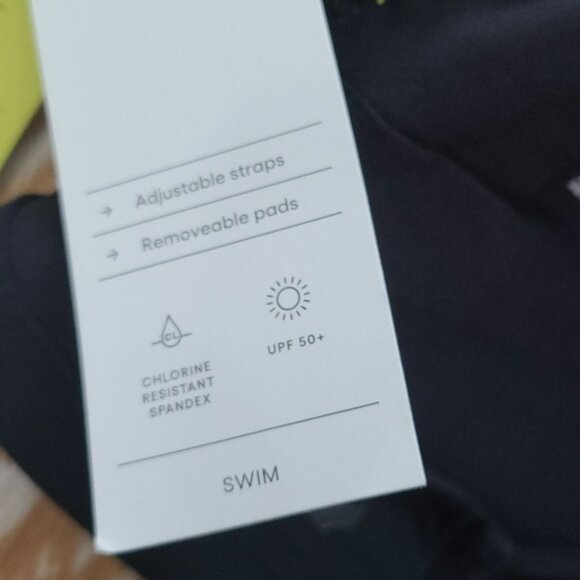 Nwt All In Motion black bikini swim top S - Picture 4 of 4